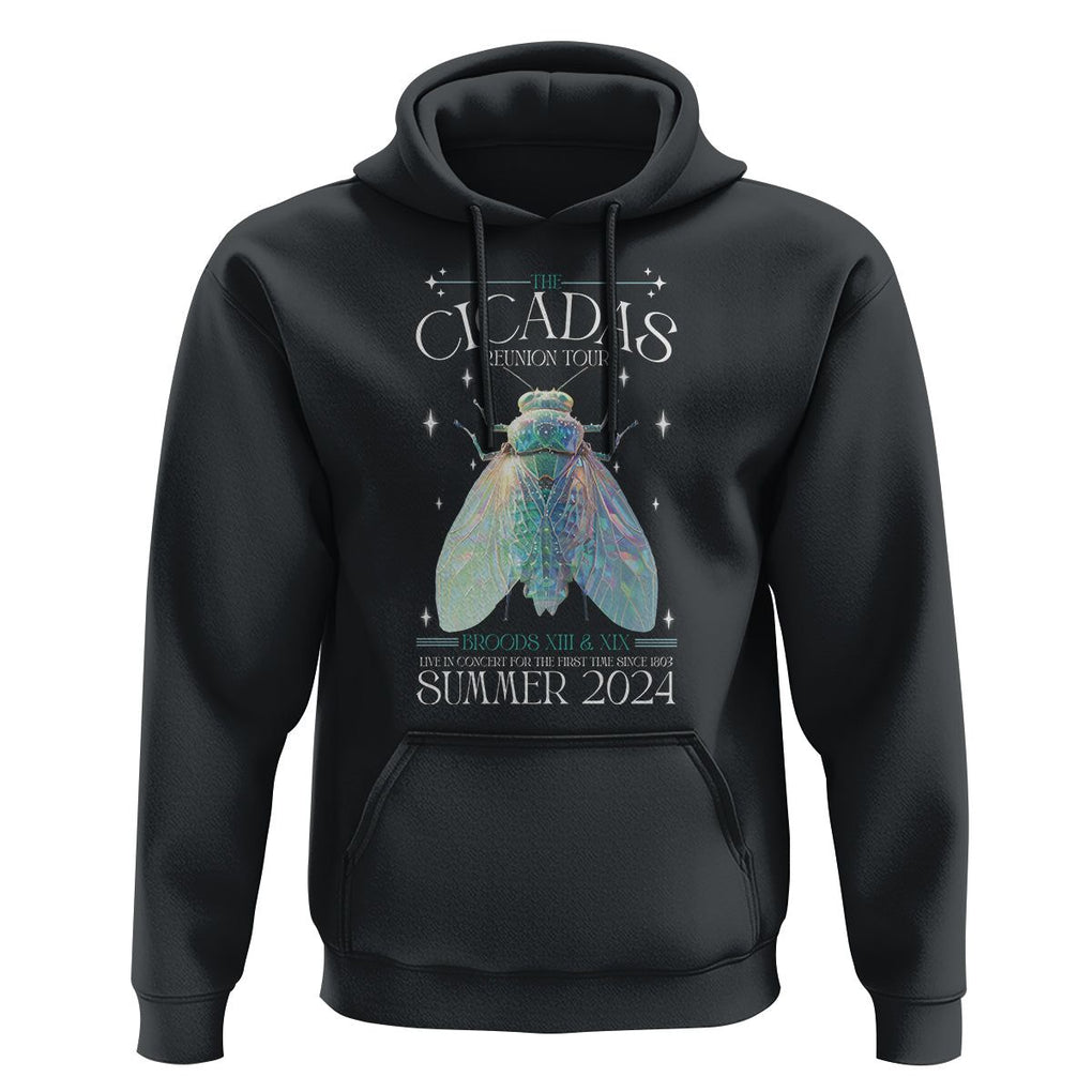 The Cicada Reunion U.S Tour 2024 Hoodie Broods XIII & XIX Cicadas Concert Fest TS09 Black Print Your Wear