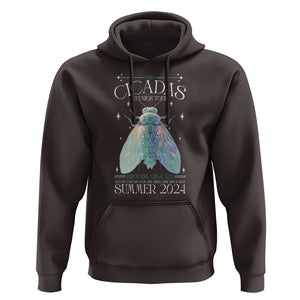 The Cicada Reunion U.S Tour 2024 Hoodie Broods XIII & XIX Cicadas Concert Fest TS09 Dark Chocolate Print Your Wear