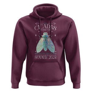 The Cicada Reunion U.S Tour 2024 Hoodie Broods XIII & XIX Cicadas Concert Fest TS09 Maroon Print Your Wear