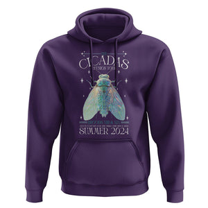 The Cicada Reunion U.S Tour 2024 Hoodie Broods XIII & XIX Cicadas Concert Fest TS09 Purple Print Your Wear