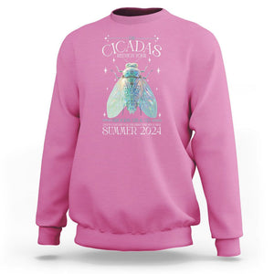 The Cicada Reunion U.S Tour 2024 Sweatshirt Broods XIII & XIX Cicadas Concert Fest TS09 Azalea Print Your Wear