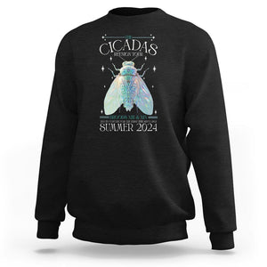 The Cicada Reunion U.S Tour 2024 Sweatshirt Broods XIII & XIX Cicadas Concert Fest TS09 Black Print Your Wear