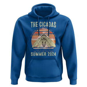 The Cicada Reunion U.S Tour 2024 Hoodie Broods XIII & XIX Summer Cicadas Concert Fest TS09 Royal Blue Print Your Wear