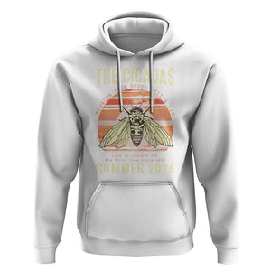 The Cicada Reunion U.S Tour 2024 Hoodie Broods XIII & XIX Summer Cicadas Concert Fest TS09 White Print Your Wear