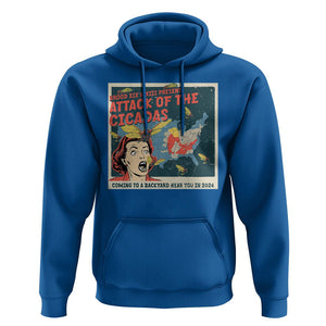 Funny Attack Of The Cicadas U.S Tour 2024 Hoodie TS09 Royal Blue Print Your Wear