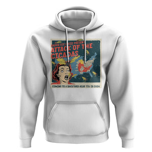 Funny Attack Of The Cicadas U.S Tour 2024 Hoodie TS09 White Print Your Wear