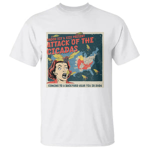 Funny Attack Of The Cicadas U.S Tour 2024 T Shirt TS09 White Print Your Wear