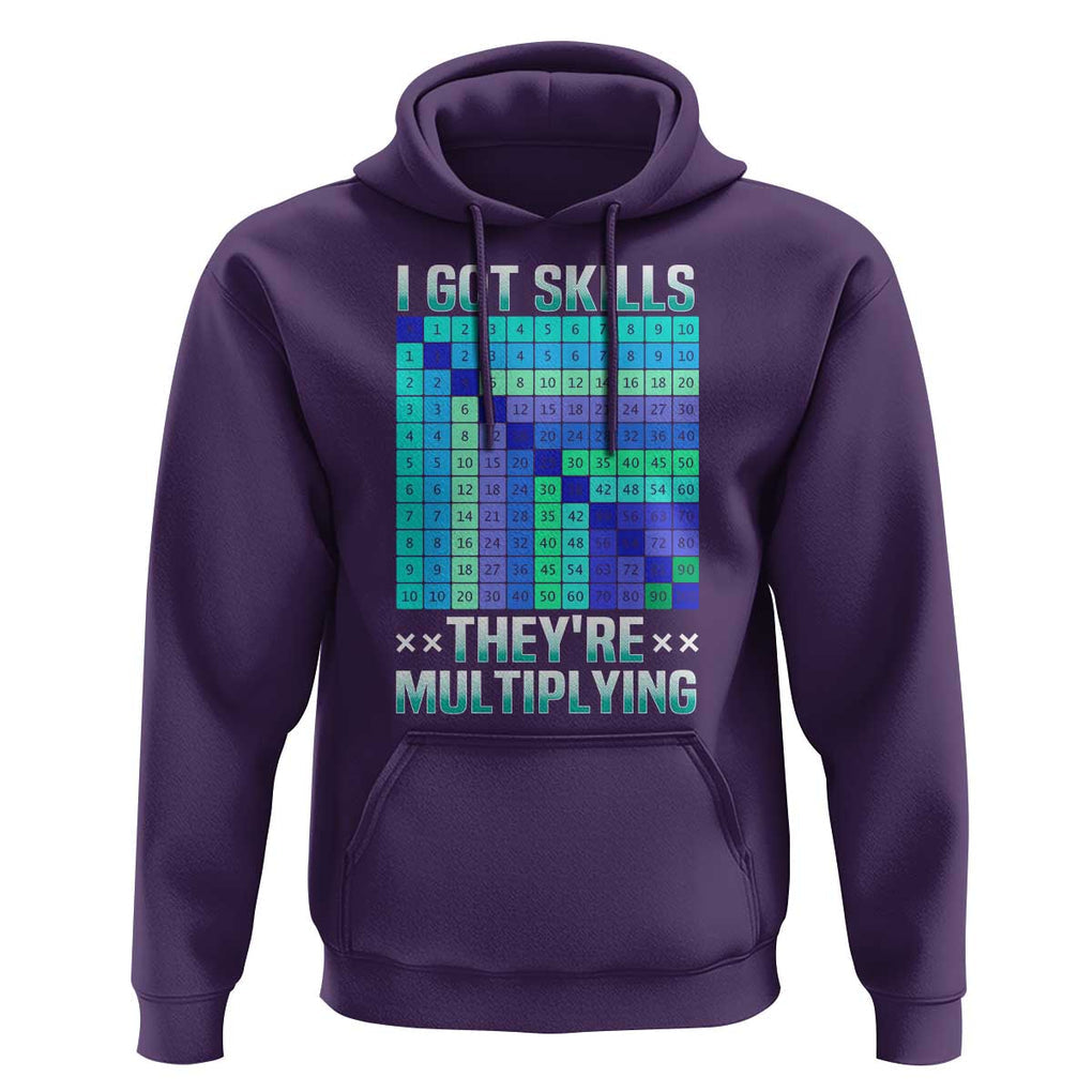 Math Lover Hoodie I Got Skills They're Multiplying TS09 Purple Print Your Wear