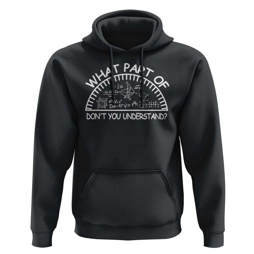 Funny Math Lover Hoodie What Part Of This Don't You Understand TS09 Black Print Your Wear