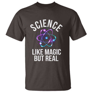 Science Like Magic But Real T Shirt TS09 Dark Chocolate Print Your Wear