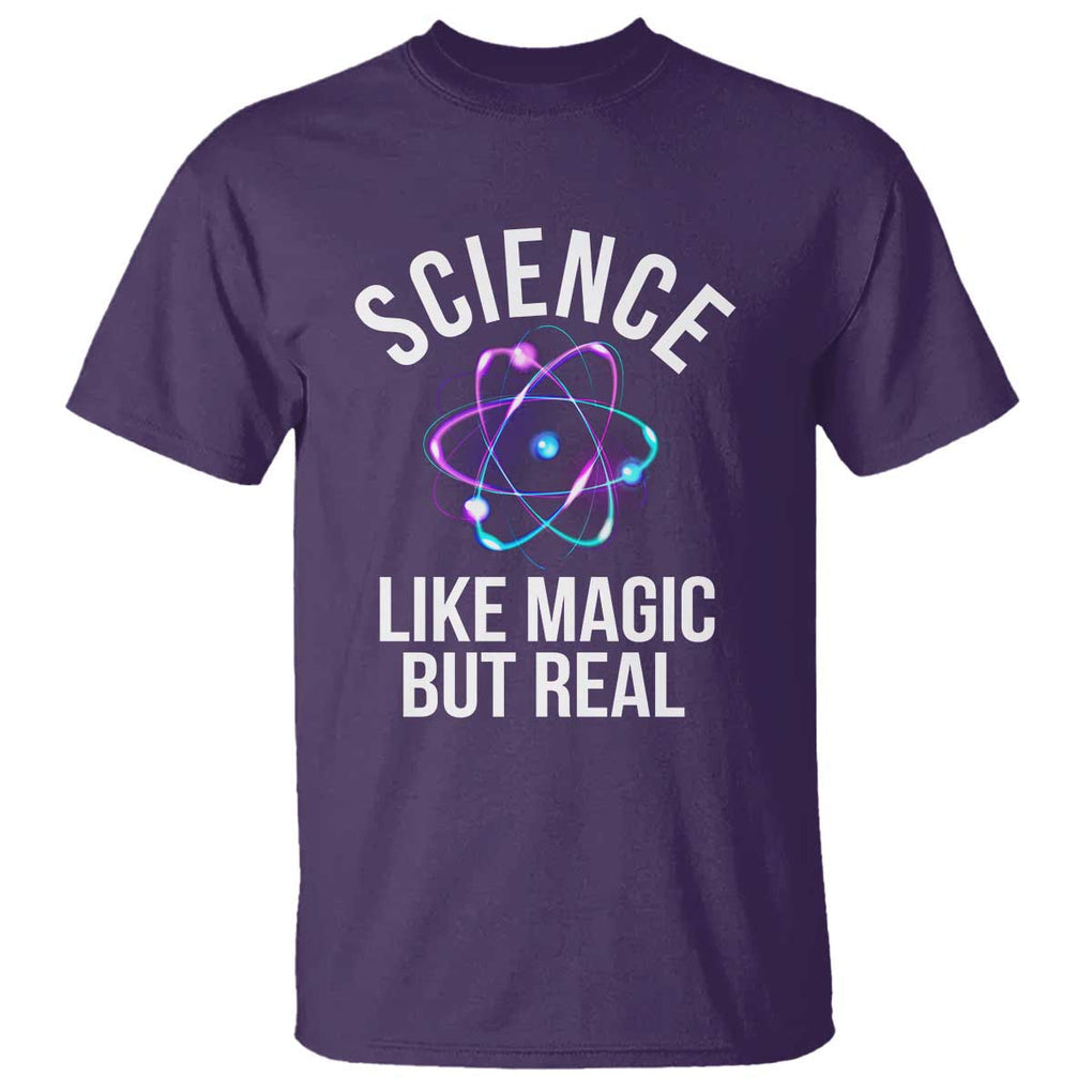 Science Like Magic But Real T Shirt TS09 Purple Print Your Wear