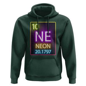 Chemistry Teacher Neon Periodic Table Hoodie TS09 Dark Forest Green Print Your Wear