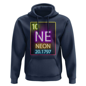 Chemistry Teacher Neon Periodic Table Hoodie TS09 Navy Print Your Wear
