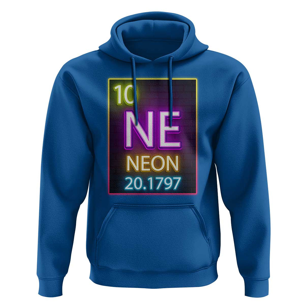Chemistry Teacher Neon Periodic Table Hoodie TS09 Royal Blue Print Your Wear