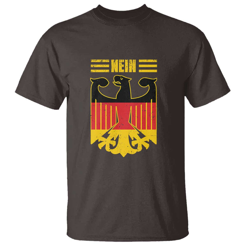 Funny Germany German No Nein T Shirt TS09 Dark Chocolate Print Your Wear