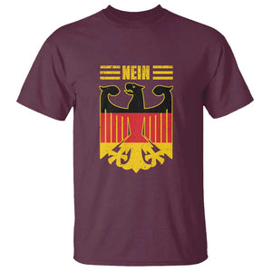 Funny Germany German No Nein T Shirt TS09 Maroon Print Your Wear