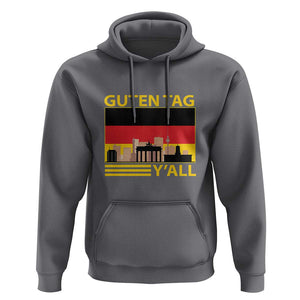 Germany Hoodie Guten Tag Y'all German Flag TS09 Charcoal Print Your Wear