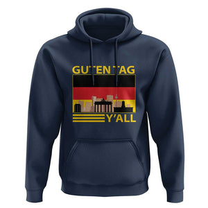 Germany Hoodie Guten Tag Y'all German Flag TS09 Navy Print Your Wear