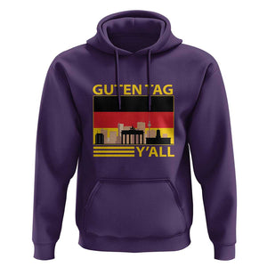 Germany Hoodie Guten Tag Y'all German Flag TS09 Purple Print Your Wear