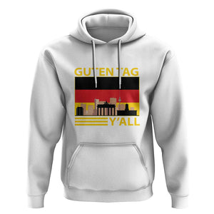 Germany Hoodie Guten Tag Y'all German Flag TS09 White Print Your Wear