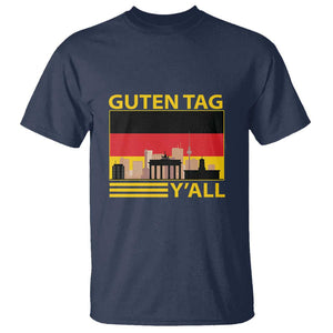 Germany T Shirt Guten Tag Y'all German Flag TS09 Navy Print Your Wear