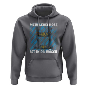 Oktoberfest Hoodie My Lederhosen Is In The Wash German Beer Festival TS09 Charcoal Print Your Wear