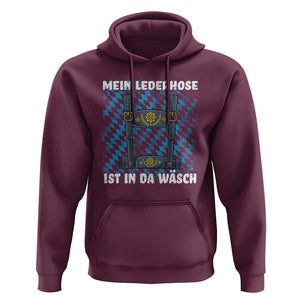 Oktoberfest Hoodie My Lederhosen Is In The Wash German Beer Festival TS09 Maroon Print Your Wear