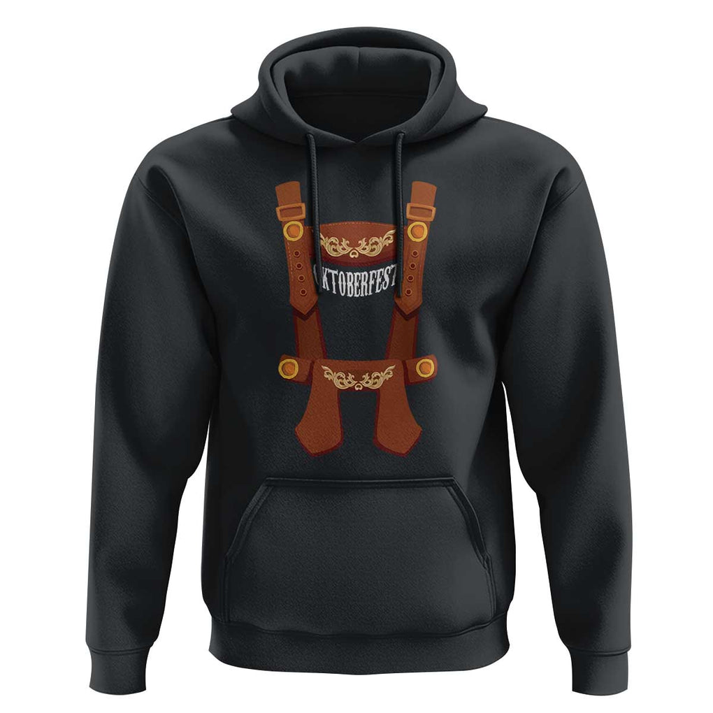 Oktoberfest Hoodie Lederhosen Simple Costume German Beer Festival TS09 Black Print Your Wear