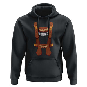 Oktoberfest Hoodie Lederhosen Simple Costume German Beer Festival TS09 Black Print Your Wear
