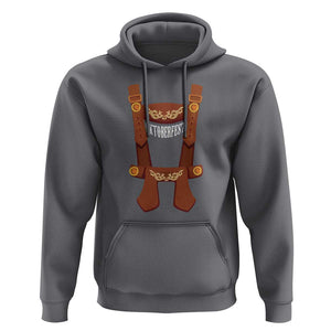 Oktoberfest Hoodie Lederhosen Simple Costume German Beer Festival TS09 Charcoal Print Your Wear