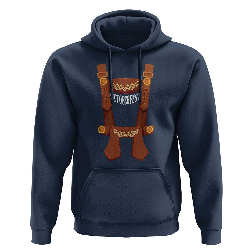Oktoberfest Hoodie Lederhosen Simple Costume German Beer Festival TS09 Navy Print Your Wear