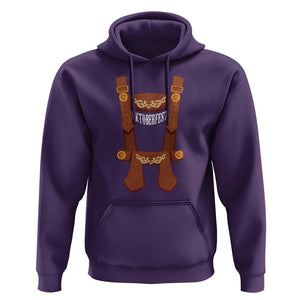 Oktoberfest Hoodie Lederhosen Simple Costume German Beer Festival TS09 Purple Print Your Wear