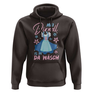 Oktoberfest Hoodie Mei Dirndl In Da Wasch German Girls Women TS09 Dark Chocolate Print Your Wear