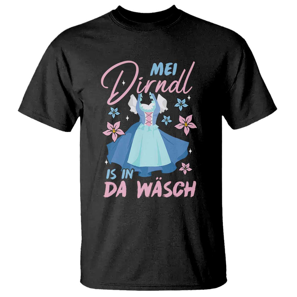Oktoberfest T Shirt Mei Dirndl In Da Wasch German Girls Women TS09 Black Print Your Wear