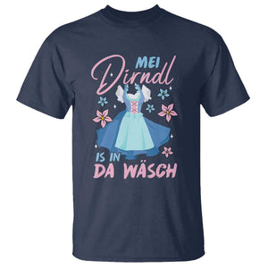 Oktoberfest T Shirt Mei Dirndl In Da Wasch German Girls Women TS09 Navy Print Your Wear