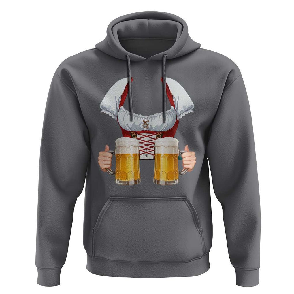 Oktoberfest Hoodie Drindl Simple Costume German Girls Women Beer Festival TS09 Charcoal Print Your Wear