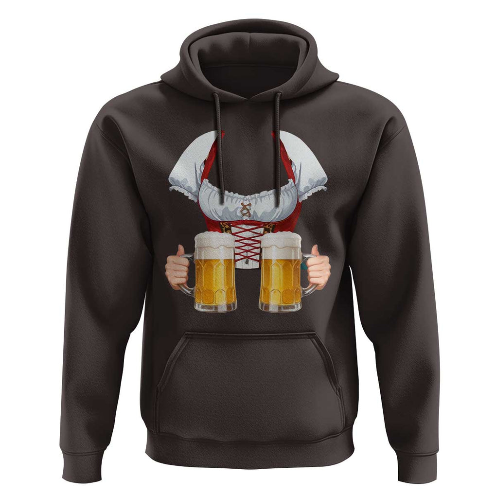 Oktoberfest Hoodie Drindl Simple Costume German Girls Women Beer Festival TS09 Dark Chocolate Print Your Wear