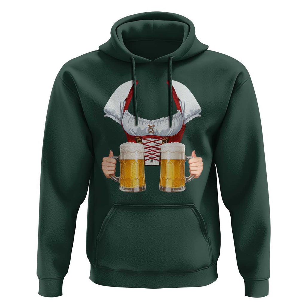 Oktoberfest Hoodie Drindl Simple Costume German Girls Women Beer Festival TS09 Dark Forest Green Print Your Wear