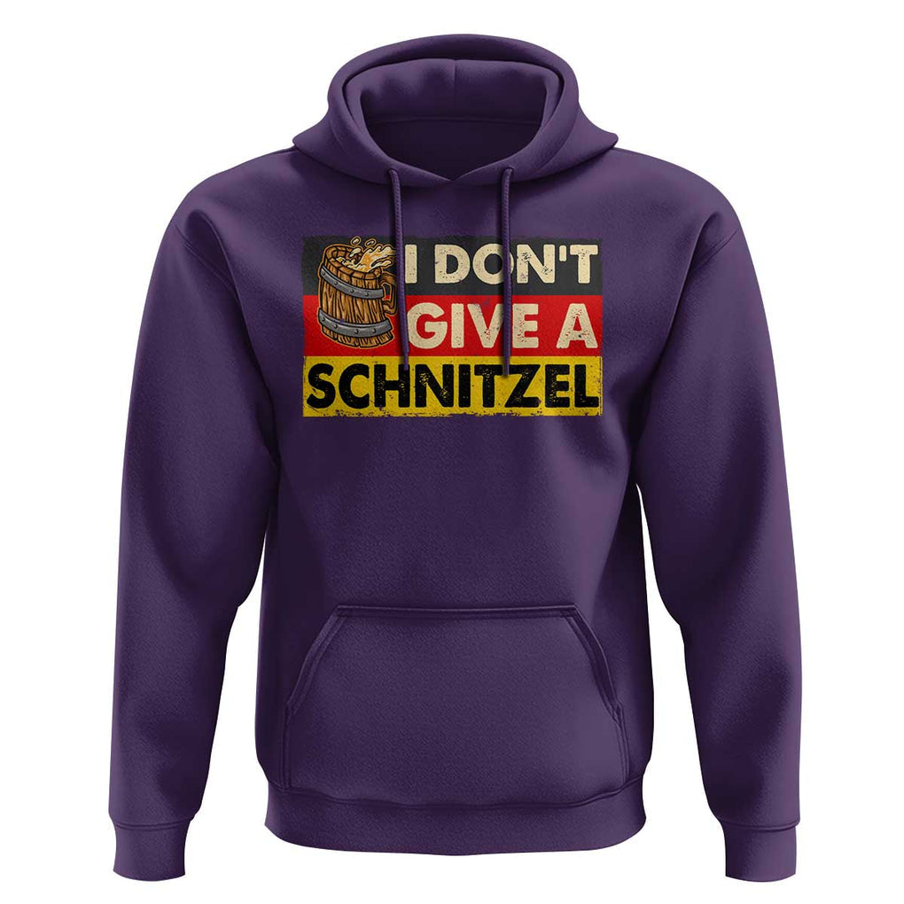 Oktoberfest Hoodie I Don't Give A Schnitzel German Beer TS09 Purple Print Your Wear