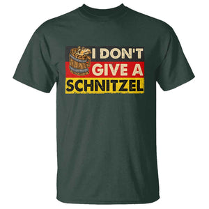 Oktoberfest T Shirt I Don't Give A Schnitzel German Beer TS09 Dark Forest Green Print Your Wear