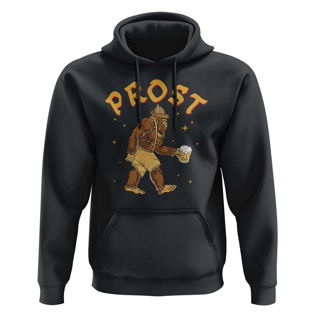 Oktoberfest Prost Bigfoot Lederhosen German Beer Hoodie TS09 Black Print Your Wear