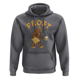 Oktoberfest Prost Bigfoot Lederhosen German Beer Hoodie TS09 Charcoal Print Your Wear