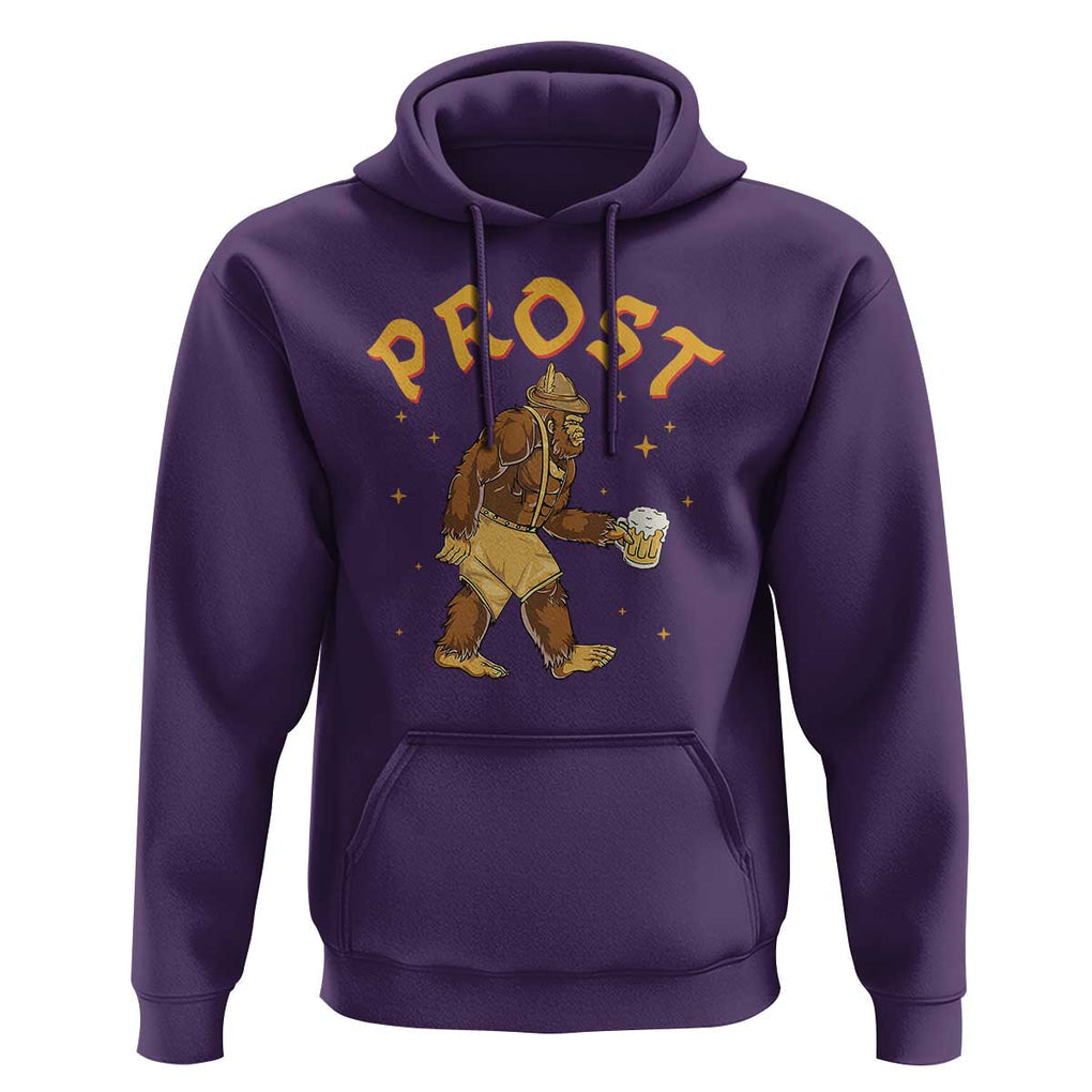 Oktoberfest Prost Bigfoot Lederhosen German Beer Hoodie TS09 Purple Print Your Wear