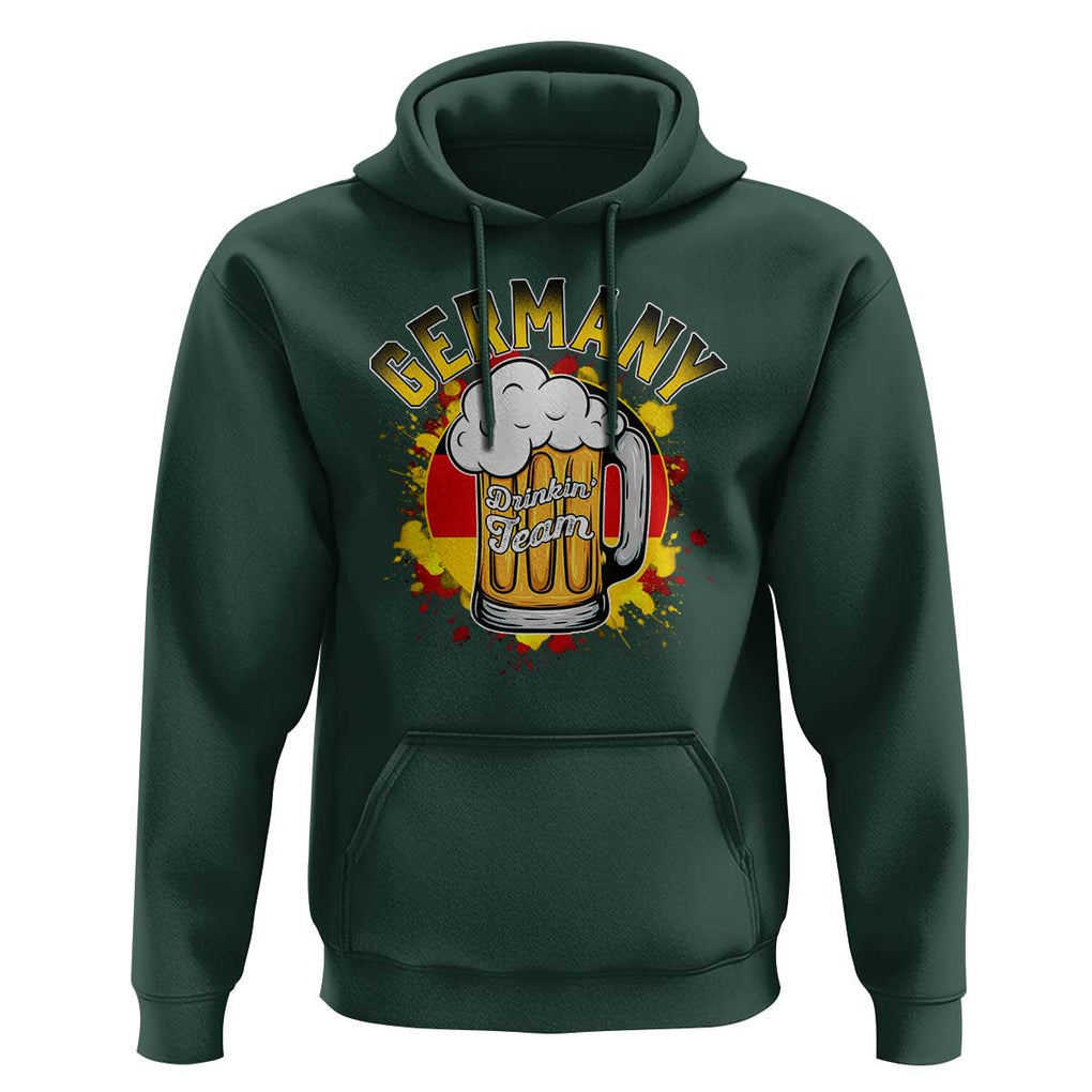 Oktoberfest German Drinking Team Hoodie TS09 Dark Forest Green Print Your Wear