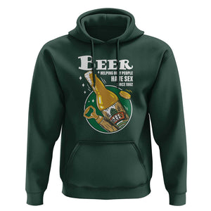Funny Beer Lover Hoodie Beer Helping Ugly People Have Sex Since 1862 TS09 Dark Forest Green Print Your Wear