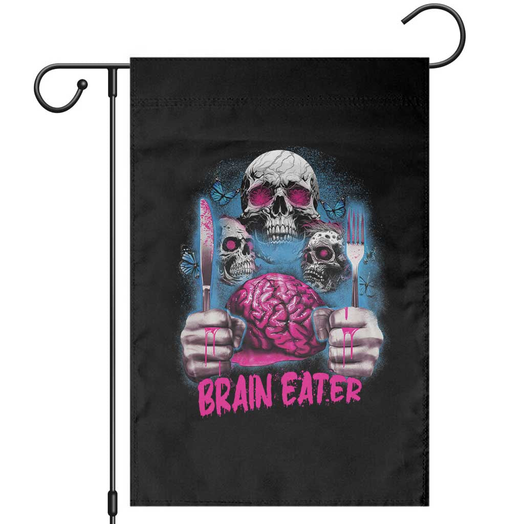 Horror Zombie Garden Flag Braineater Eat Brain Scary Creepy Halloween TS09 Black Print Your Wear