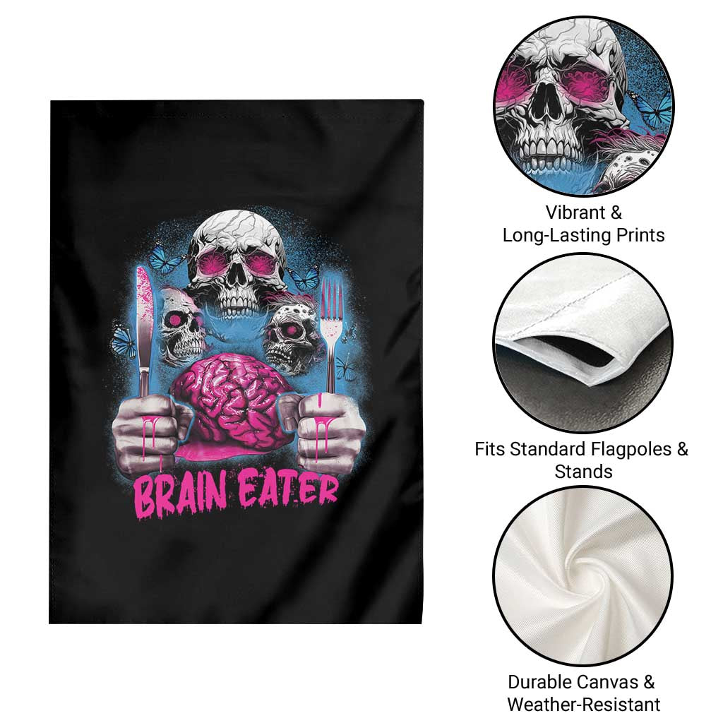 Horror Zombie Garden Flag Braineater Eat Brain Scary Creepy Halloween TS09 Print Your Wear