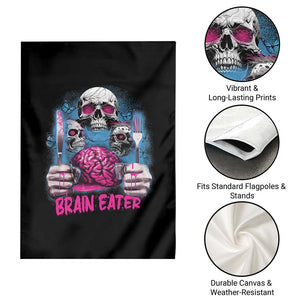 Horror Zombie Garden Flag Braineater Eat Brain Scary Creepy Halloween TS09 Print Your Wear