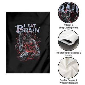 Horror Halloween Garden Flag Braineater Eat Brain Scary Satan Demon TS09 Print Your Wear
