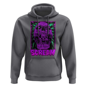 Horror Halloween Hoodie Scream Creepy Skull TS09 Charcoal Print Your Wear